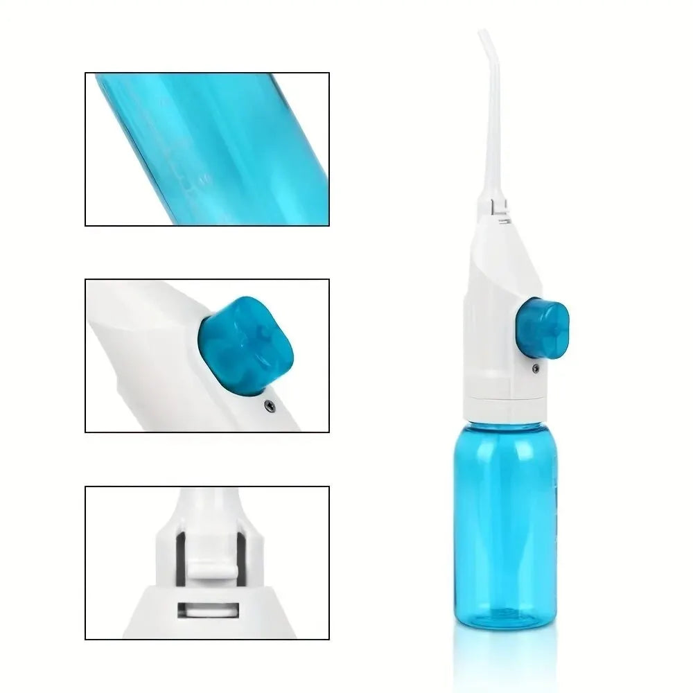 High-Pressure Oral Irrigator – Portable Manual Water Flosser