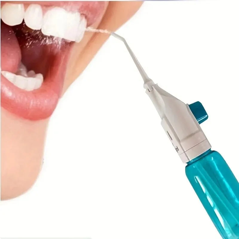 High-Pressure Oral Irrigator – Portable Manual Water Flosser