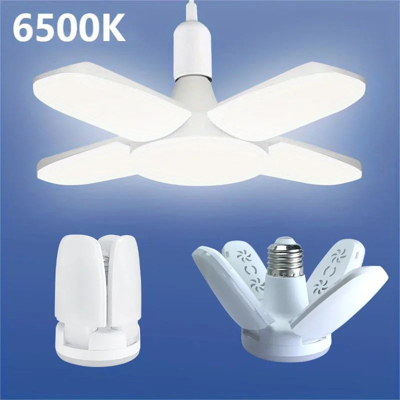 Foldable Fan Blade LED Bulb – 28W Cool White