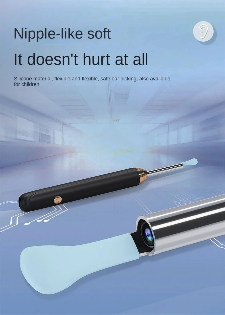 Smart Visual Ear Cleaner – WiFi Otoscope with USB-C Charging