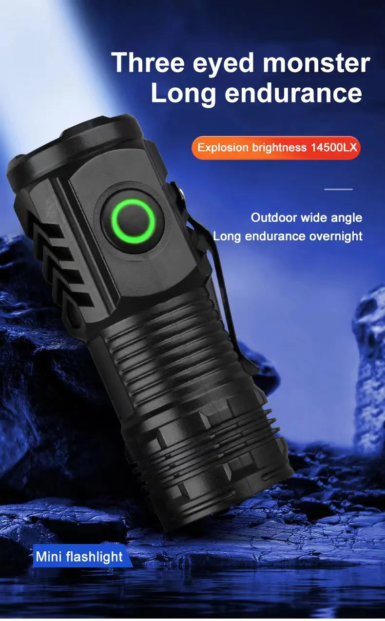 Strong LED Light Portable Outdoor Torch