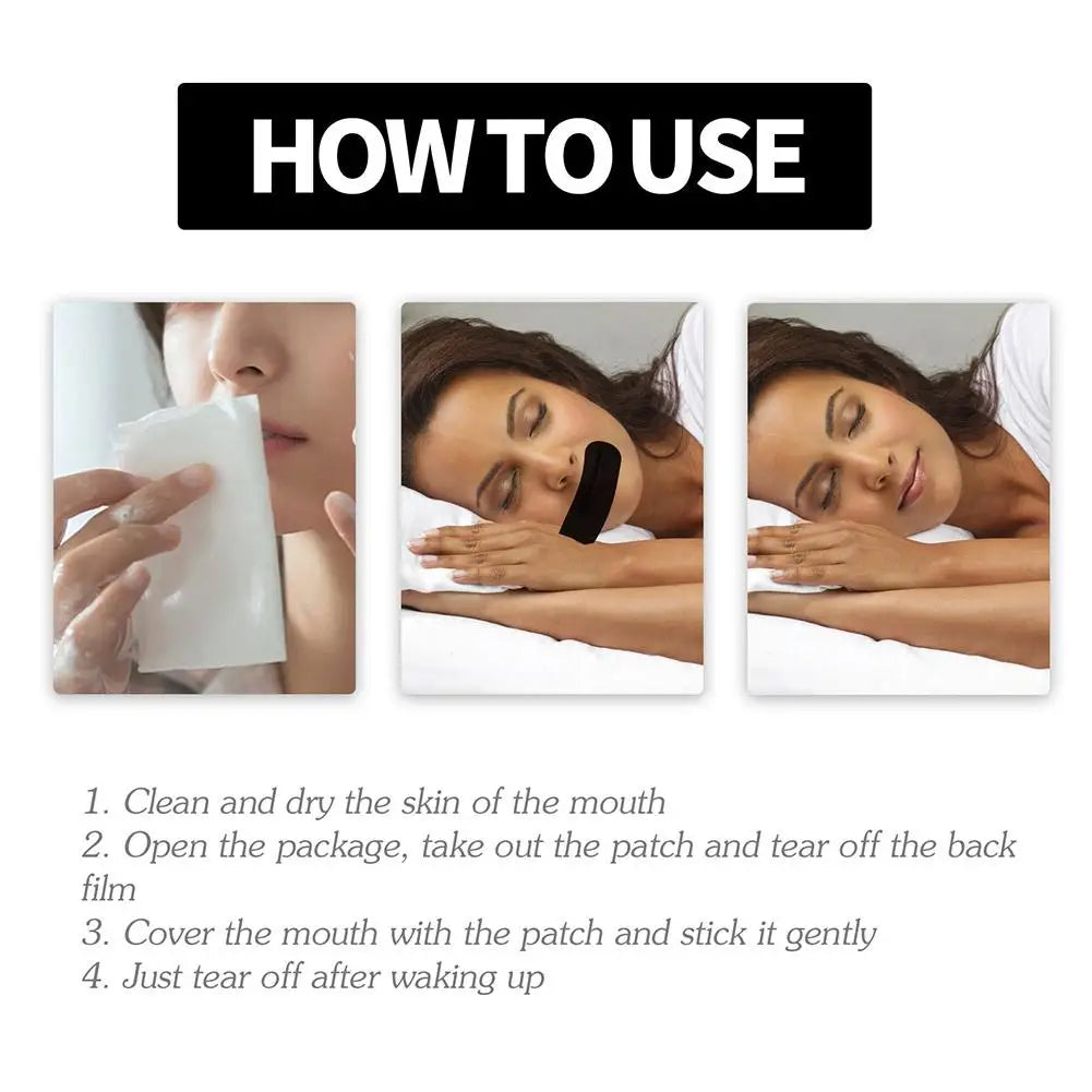 Anti-Snoring Mouth Tape – 30pcs Nose Breathing Sleep Strips