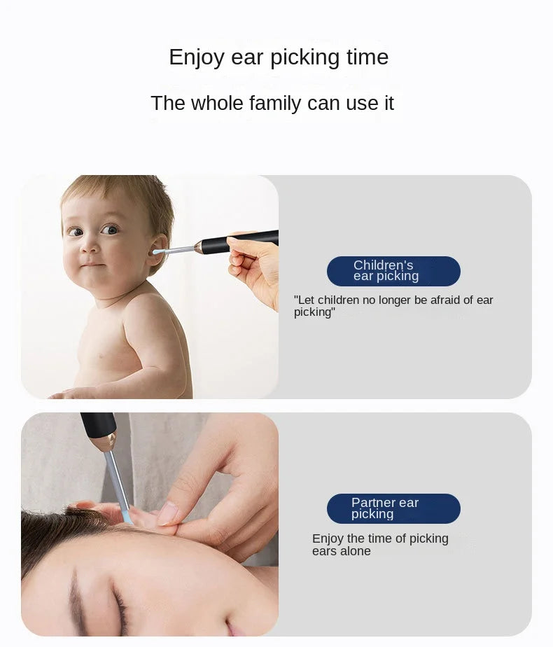 Smart Visual Ear Cleaner – WiFi Otoscope with USB-C Charging