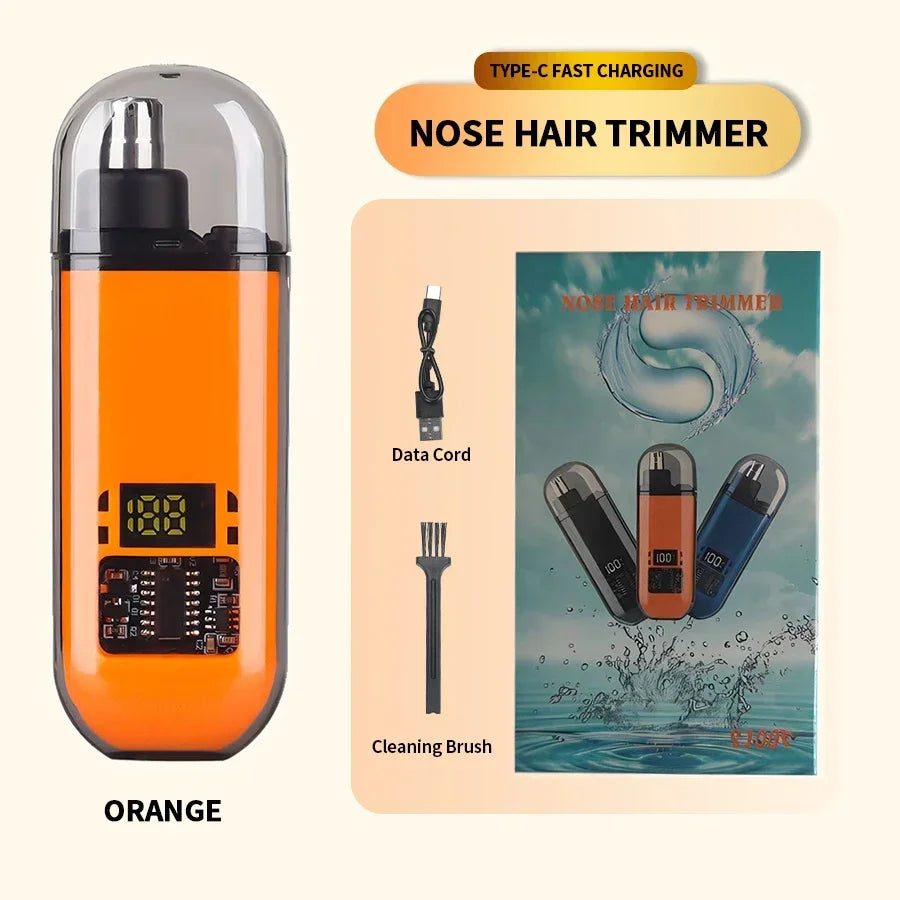 2-in-1 Electric Ear & Nose Hair Trimmer – Portable, Painless, Rechargeable