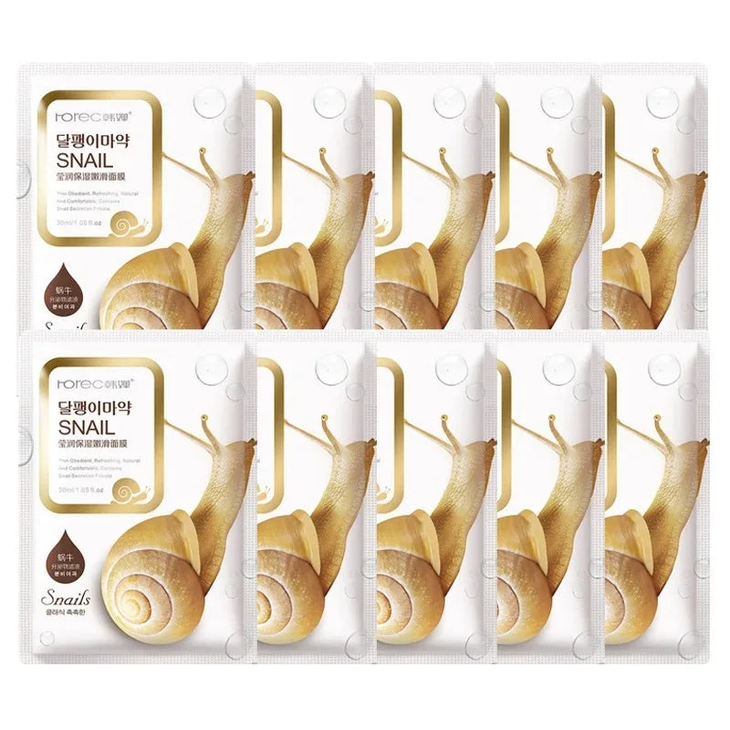 Snail Moisture Face Mask (10pcs)