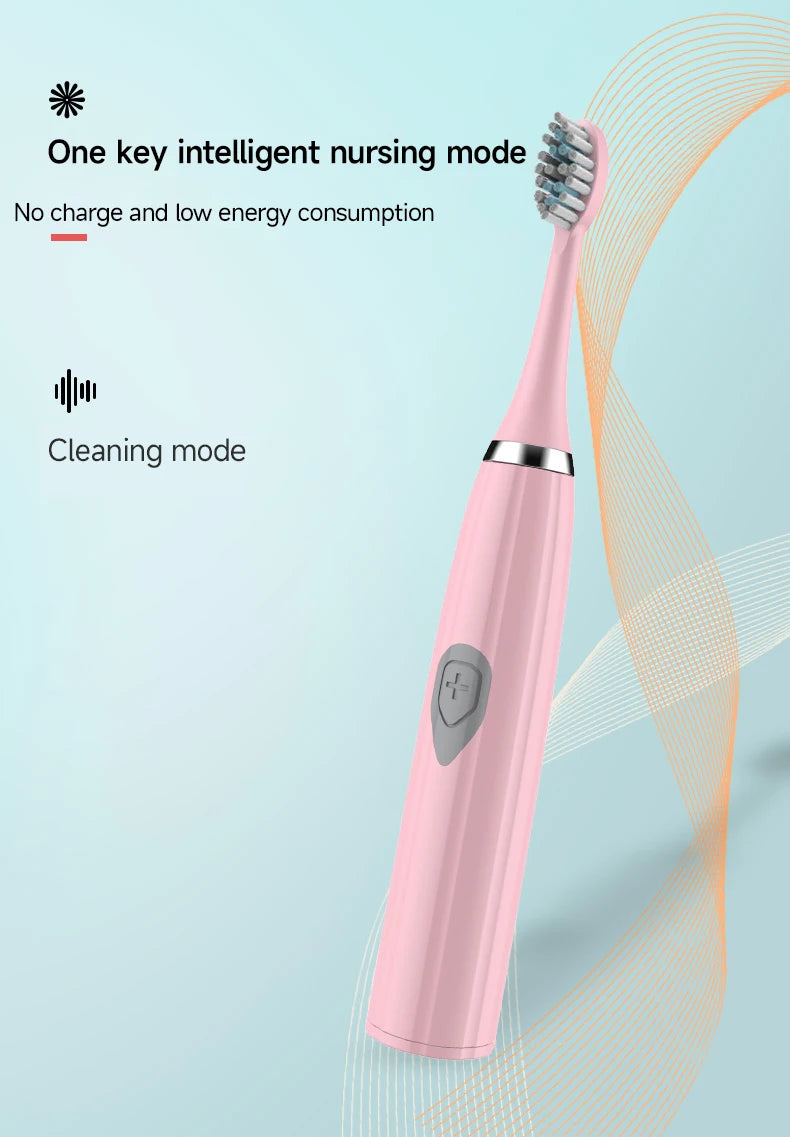 Electric Toothbrush for Adults – Soft DuPont Bristles, Waterproof & Portable