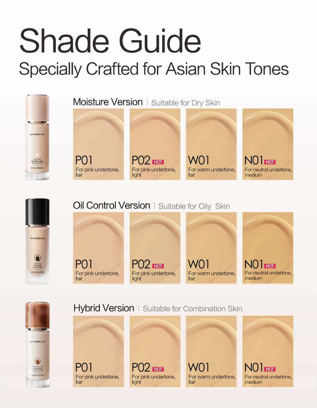 CARSLAN Matte Liquid Foundation