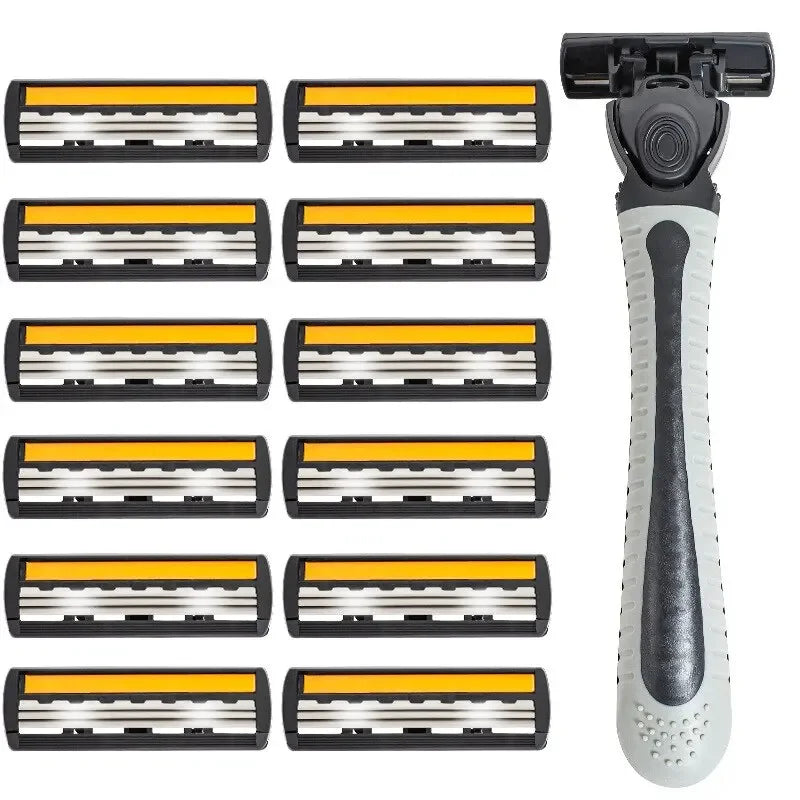 3-Layer Reusable Razor with Replaceable Blades – Unisex Shaver
