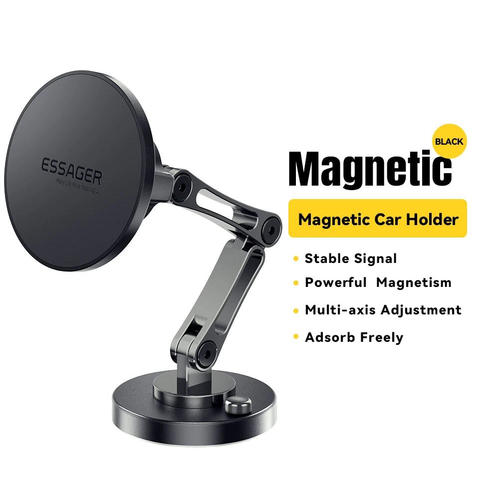 Magnetic Wireless Car Phone Holder – 15W Fast Charging
