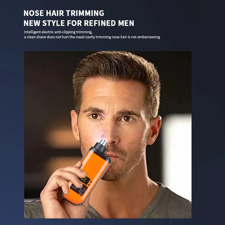 2-in-1 Electric Ear & Nose Hair Trimmer – Portable, Painless, Rechargeable