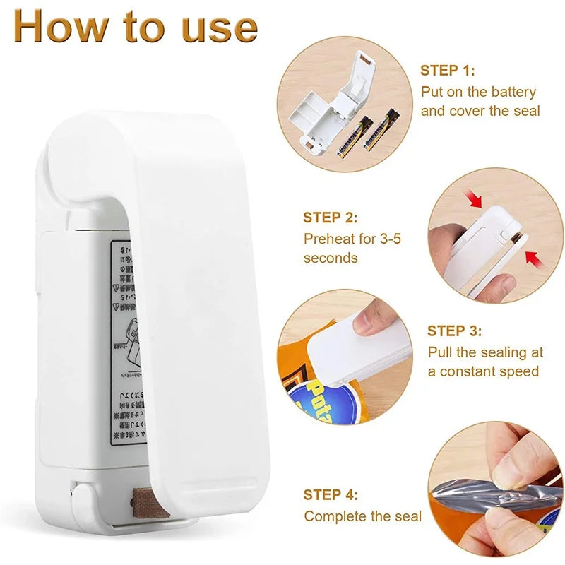 Mini Bag Sealer – Handheld Thermal Food Packaging Machine