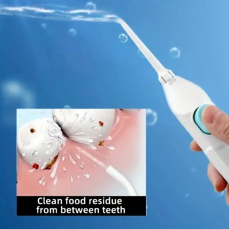 High-Pressure Oral Irrigator – Portable Manual Water Flosser