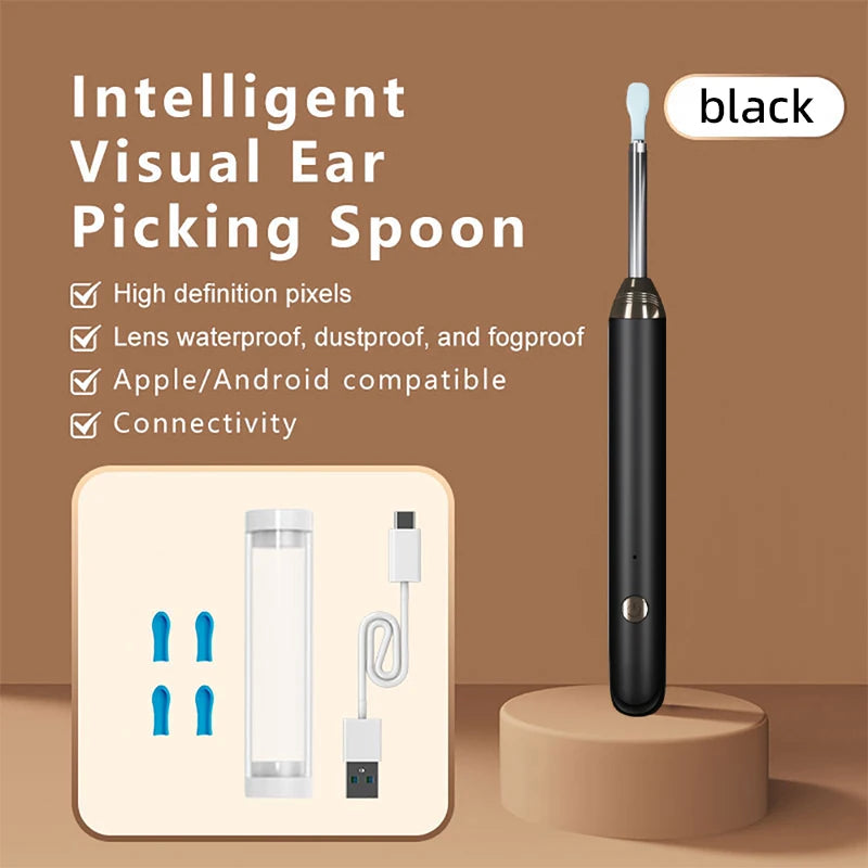 Smart Visual Ear Cleaner – WiFi Otoscope with USB-C Charging