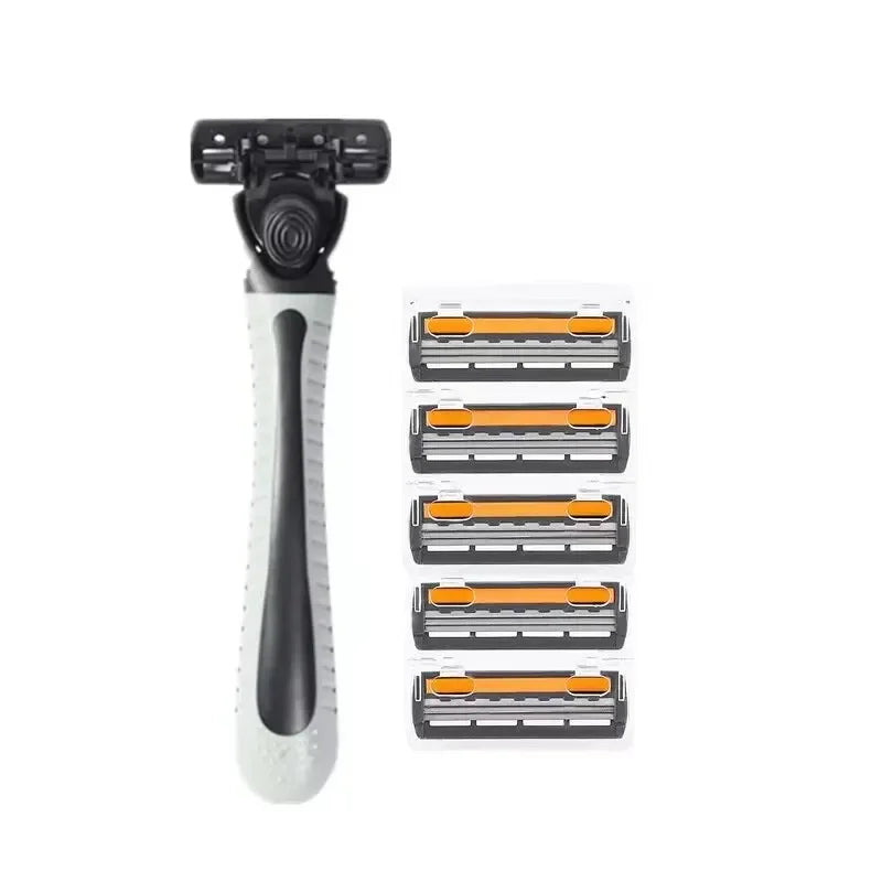 3-Layer Reusable Razor with Replaceable Blades – Unisex Shaver