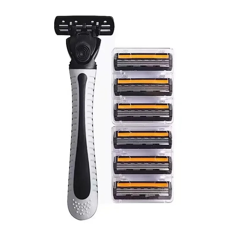 3-Layer Reusable Razor with Replaceable Blades – Unisex Shaver