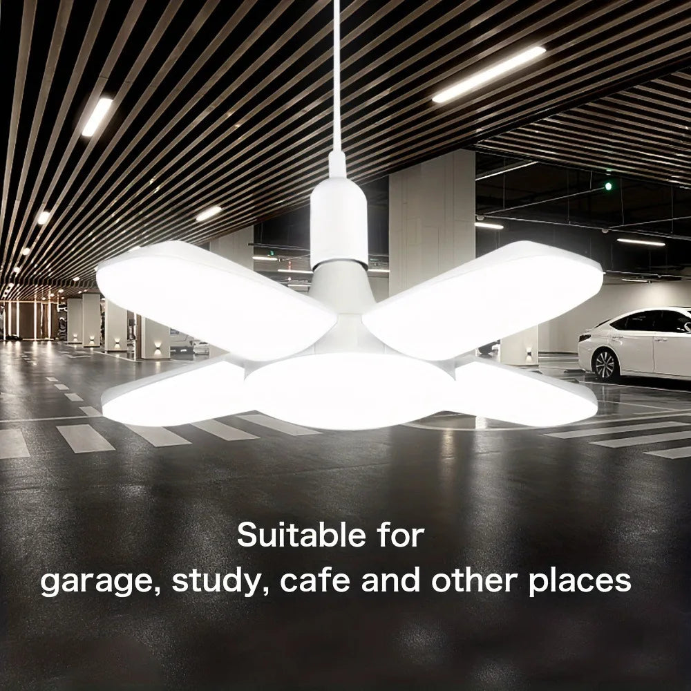 Foldable Fan Blade LED Bulb – 28W Cool White