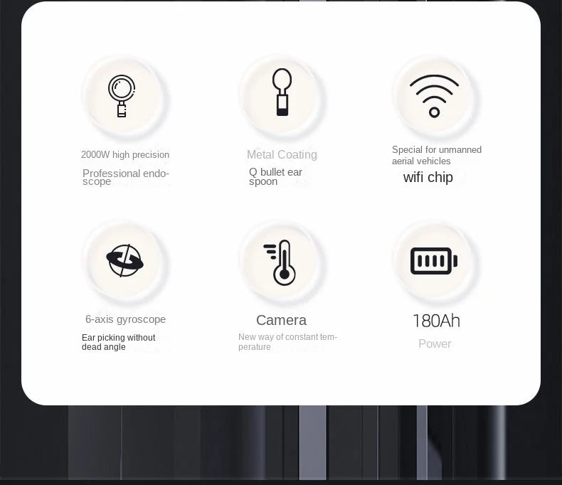 Smart Visual Ear Cleaner – WiFi Otoscope with USB-C Charging