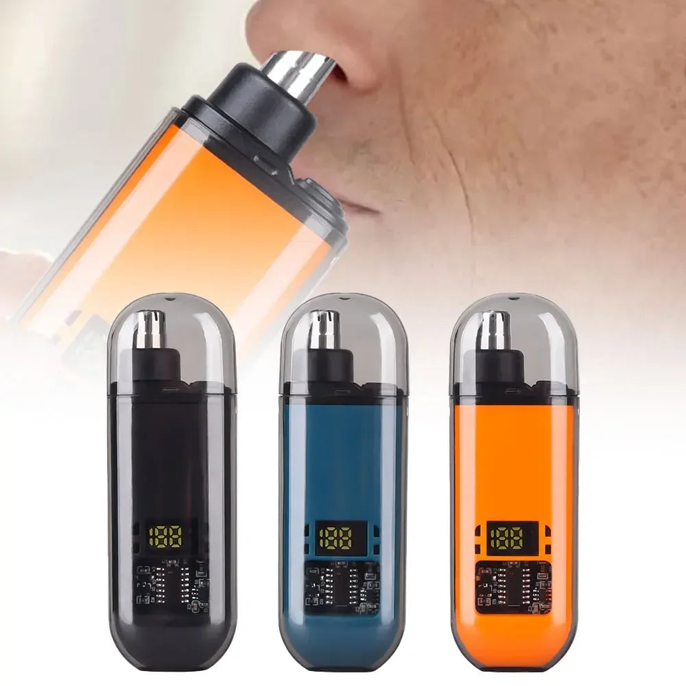 2-in-1 Electric Ear & Nose Hair Trimmer – Portable, Painless, Rechargeable