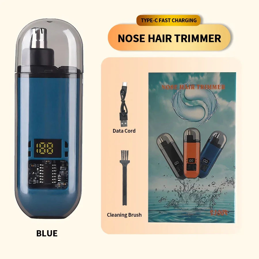 2-in-1 Electric Ear & Nose Hair Trimmer – Portable, Painless, Rechargeable
