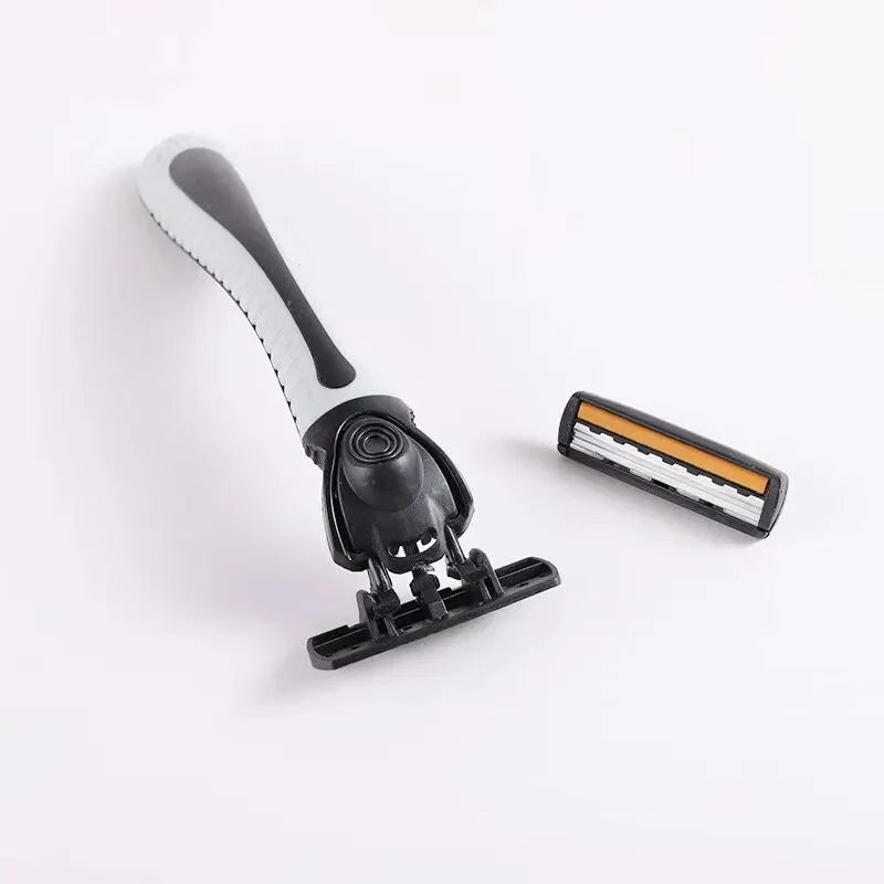 3-Layer Reusable Razor with Replaceable Blades – Unisex Shaver