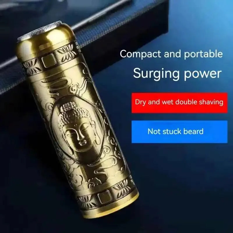 Mini Electric Shaver for Men – Waterproof, USB Rechargeable Travel Razor