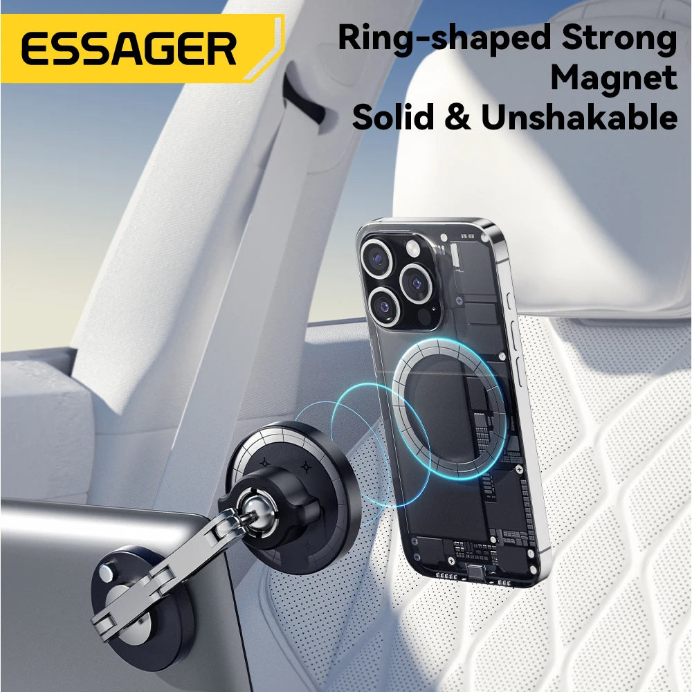 Magnetic Wireless Car Phone Holder – 15W Fast Charging