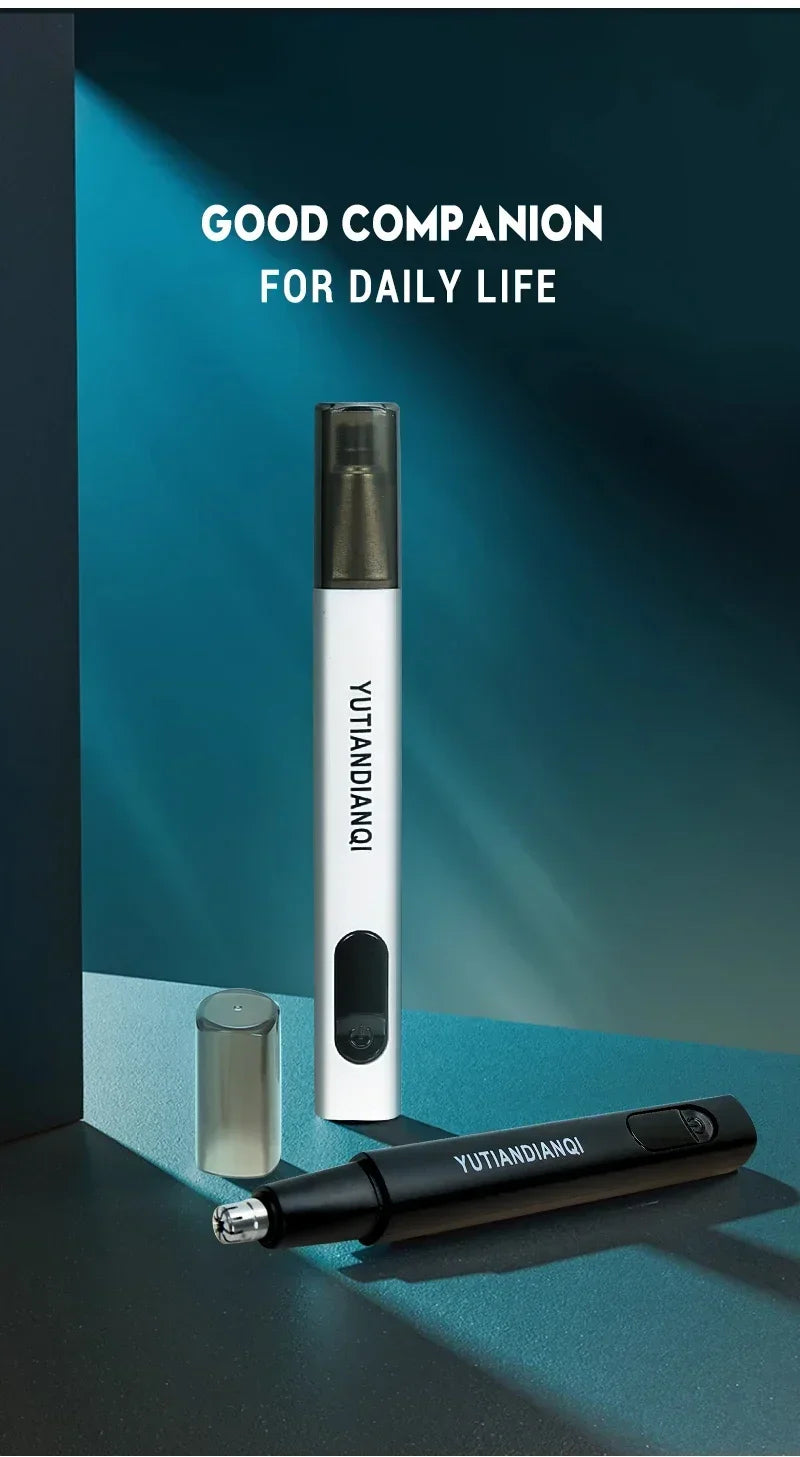 2-in-1 Electric Ear & Nose Hair Trimmer – Portable, Painless, Rechargeable