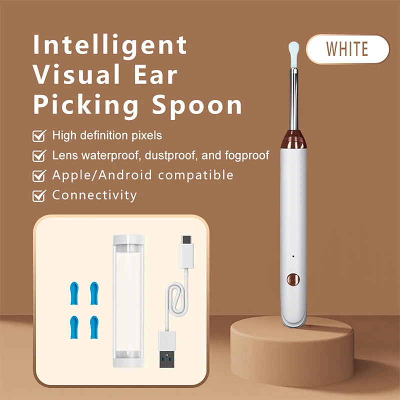 Smart Visual Ear Cleaner – WiFi Otoscope with USB-C Charging