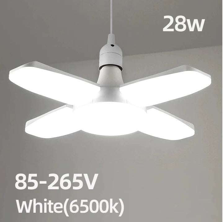 Foldable Fan Blade LED Bulb – 28W Cool White