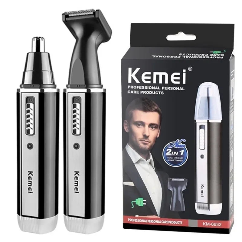 4-in-1 Rechargeable Trimmer – Nose, Ear, Beard & Eyebrow Grooming Kit