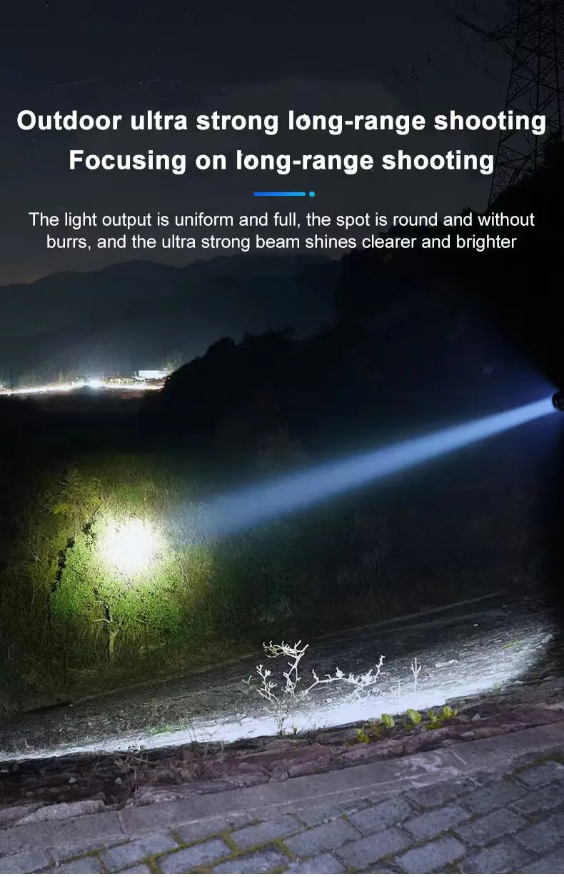 Strong LED Light Portable Outdoor Torch