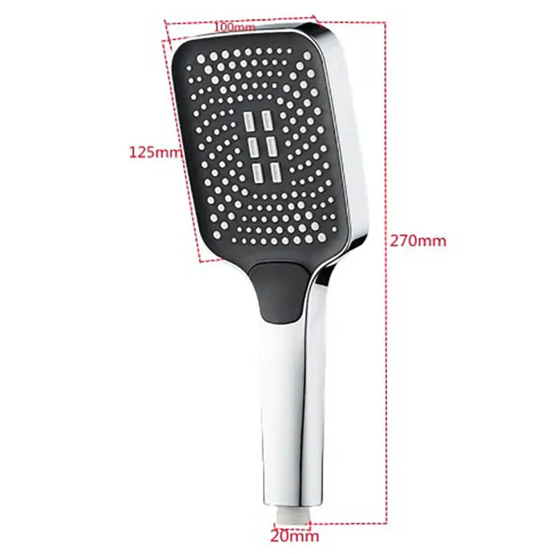 Adjustable 3-Mode Shower Head – High Pressure Rainfall & Water Saving