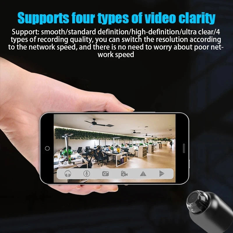 1080P HD Mini WiFi Camera – Night Vision Home & Pet Monitor