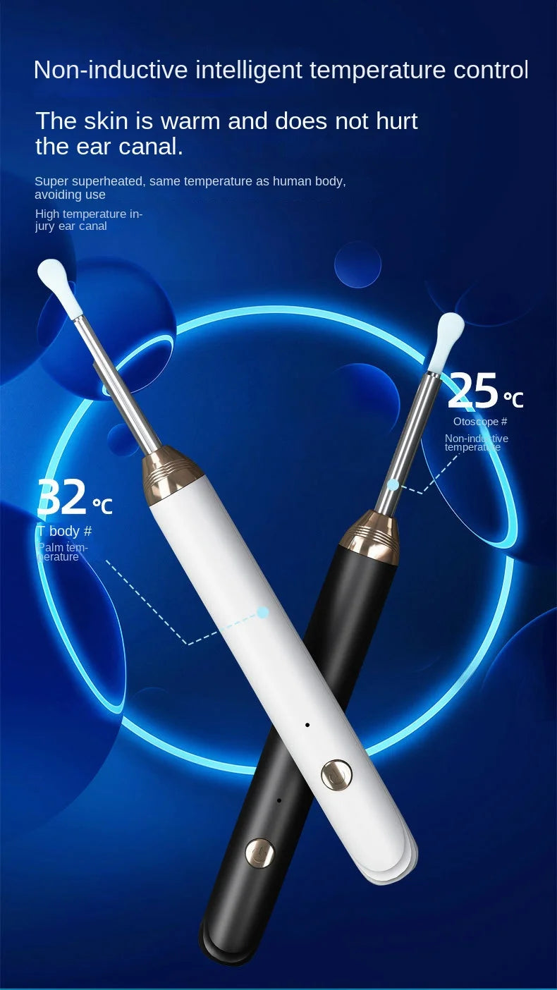 Smart Visual Ear Cleaner – WiFi Otoscope with USB-C Charging