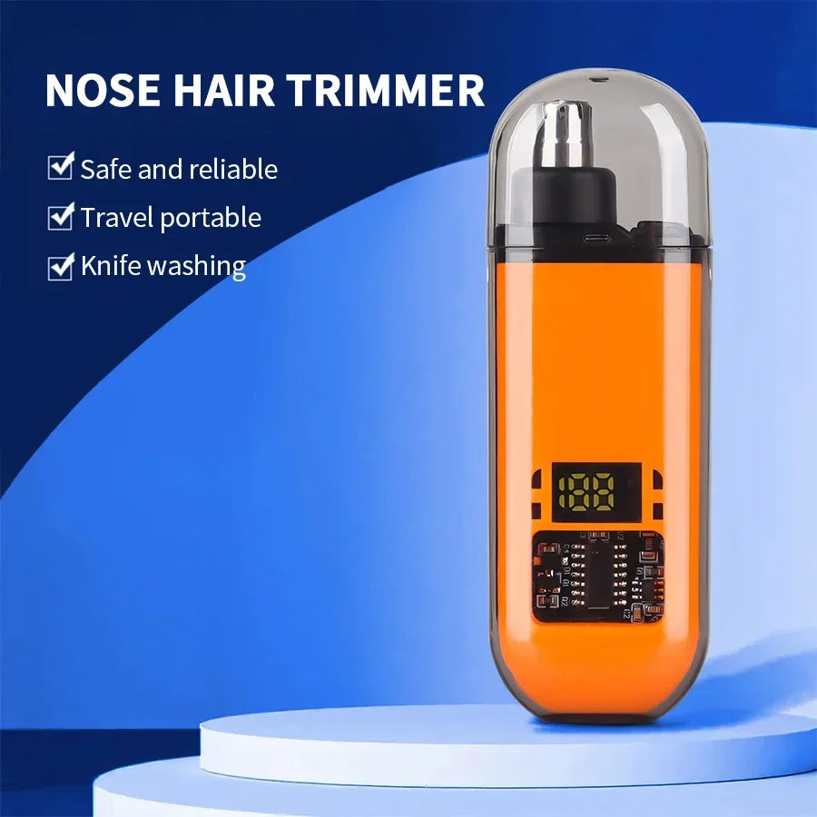 2-in-1 Electric Ear & Nose Hair Trimmer – Portable, Painless, Rechargeable