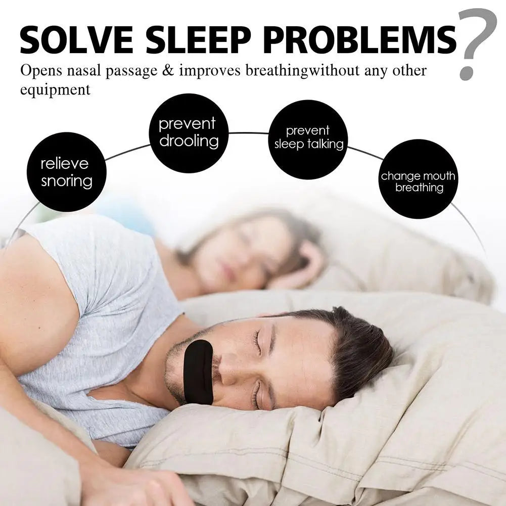 Anti-Snoring Mouth Tape – 30pcs Nose Breathing Sleep Strips