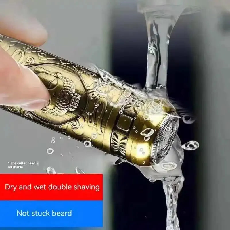 Mini Electric Shaver for Men – Waterproof, USB Rechargeable Travel Razor