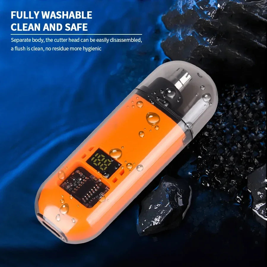 2-in-1 Electric Ear & Nose Hair Trimmer – Portable, Painless, Rechargeable