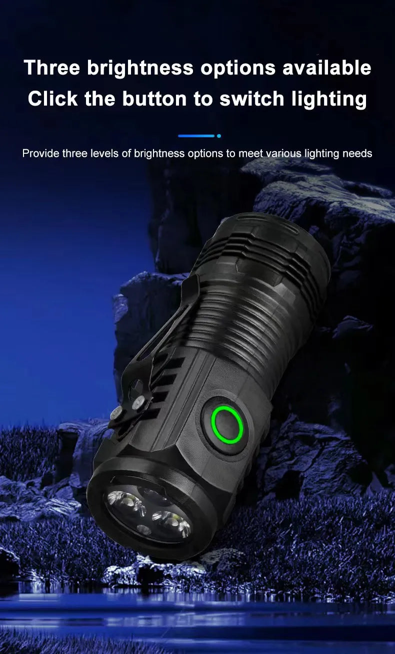 Strong LED Light Portable Outdoor Torch