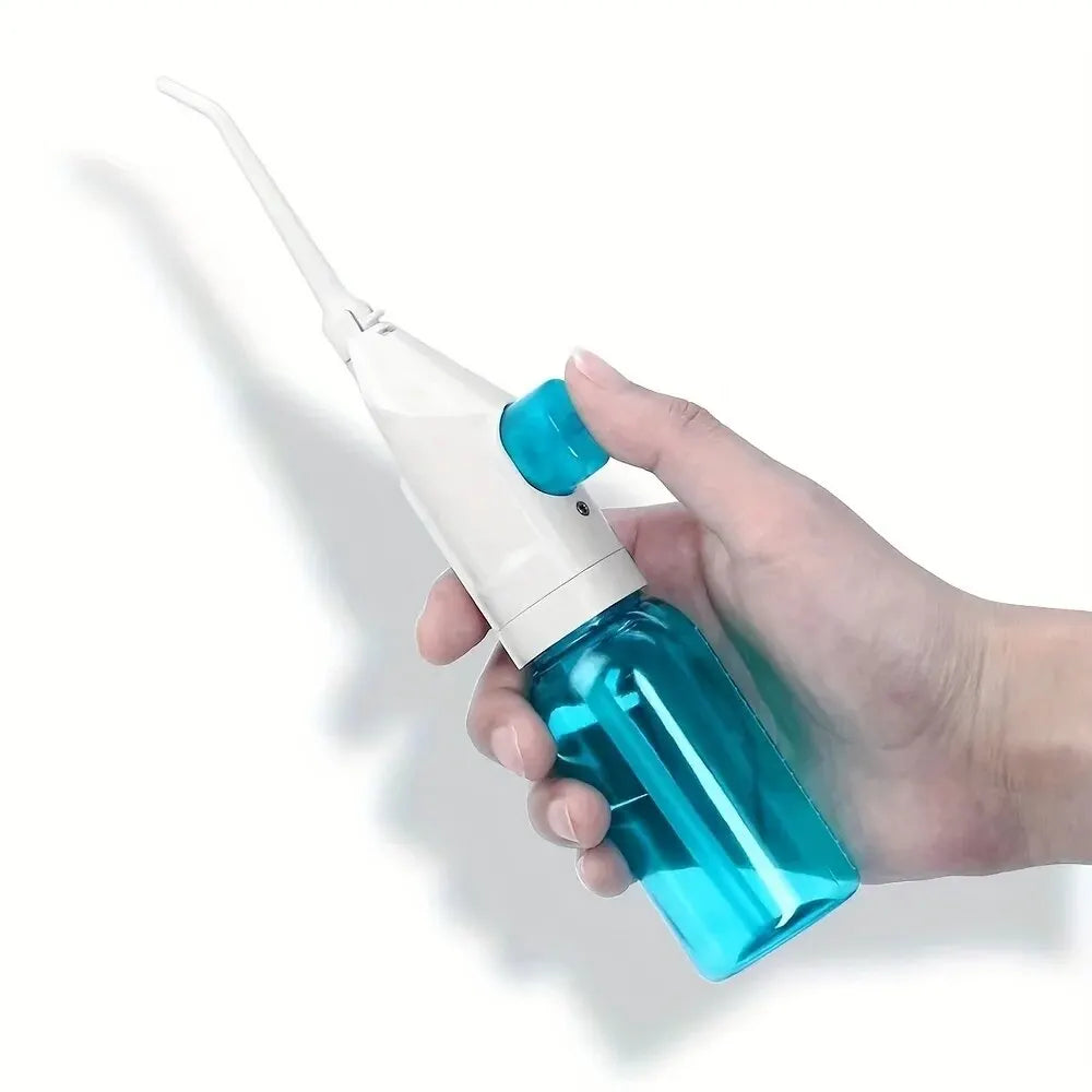 High-Pressure Oral Irrigator – Portable Manual Water Flosser