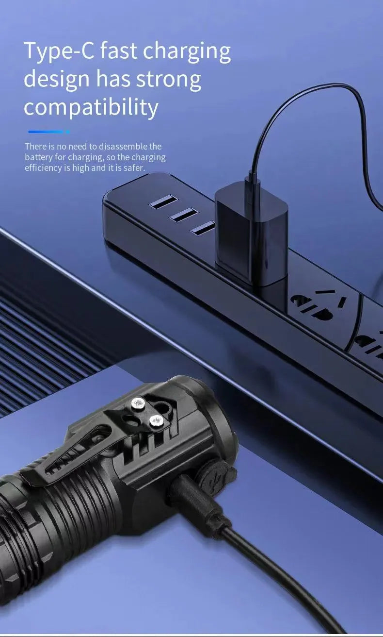 Strong LED Light Portable Outdoor Torch