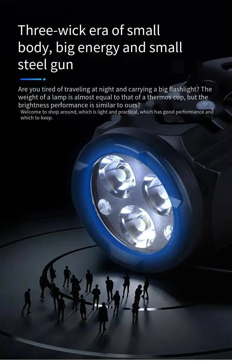 Strong LED Light Portable Outdoor Torch