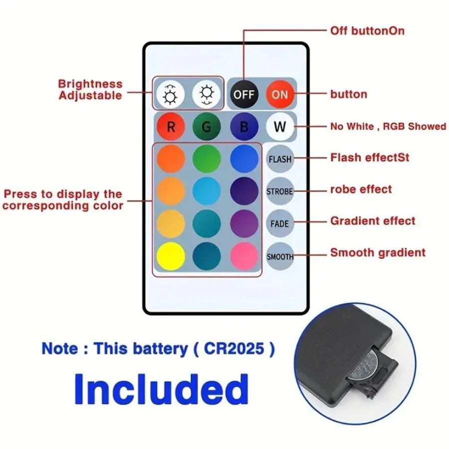 Bluetooth LED Strip Lights – App Controlled, Flexible 5m